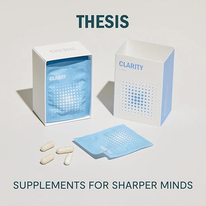 Clarity - Focus Supplements with Nootropics for Daily Brain Support - Lion's Mane & Alpha GPC to Support & Maintain Focus (12 Servings)