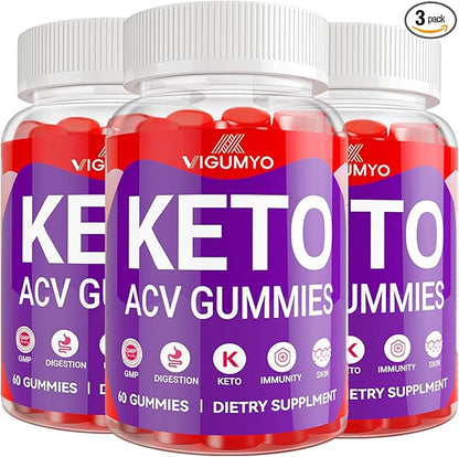 Keto ACV Gummies for Adults Keto Gummies Advanced Formula with B12 Pomegranate Beet Juice 180 Gummies
