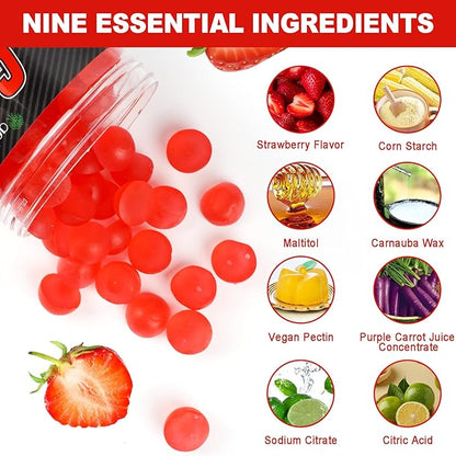 Creatine Monohydrate Gummies for Men & Women - 5g per Serving, Low Sugar Creatine Monohydrate Gummies - Increase Strength, Muscle Gain, Recovery, Endurance - Vegan, Gluten-Free,Strawberry (120 Count)