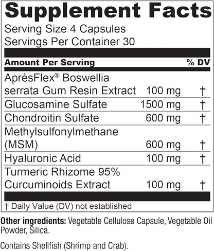 MoveWell by LiveConscious Glucosamine Chondroitin with MSM, Hyaluronic Acid, and More | Joint Health Supplement (2-Pack)
