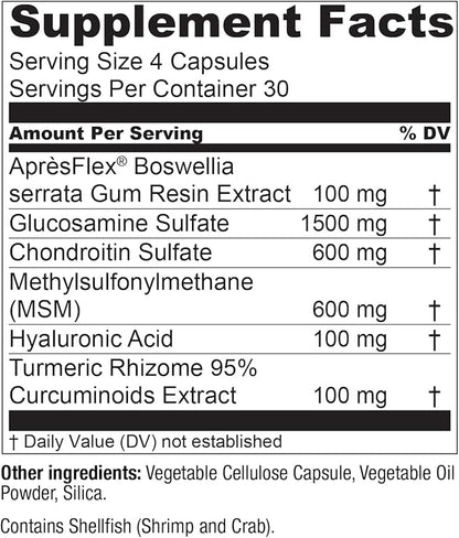 Live Conscious Glucosamine Chondroitin with MSM, Hyaluronic Acid, and More - MoveWell Joint Health Supplement