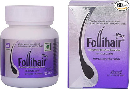 Satisfactory Nation Pack of 2 Follihair 30 Tablet Each Pack