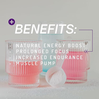 PWDRS Pre-Workout Powder, All Natural Pre Workout for Energy, Pump, Endurance & Strength, with Caffeine (Space Juice)