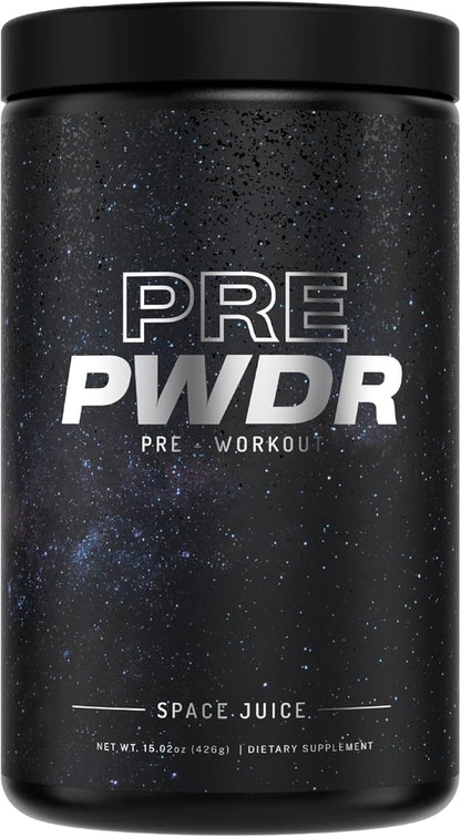 PWDRS Pre-Workout Powder, All Natural Pre Workout for Energy, Pump, Endurance & Strength, with Caffeine (Space Juice)