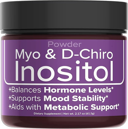 Intimate Rose Inositol Powder - Myo-inositol - D-Chiro Inositol - Ideal 40:1 Ratio - All-Natural 100% Hormonal Balance Supplements - Hormone Support for Women’s Ovarian Health - Made in USA