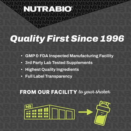 NutraBio – L-Carnitine Liquid Shots – 3000mg, (Green Apple) – 10mg of Vitamin B-5 – Zero Carbs & Sugars – Energy Production – Muscle Recovery