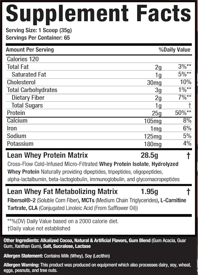 Musclesport Lean Whey Revolution™ Protein Powder - Whey Protein Isolate - Low Calorie, Low Carb, Low Fat, Incredible Flavors - 25g Protein per Scoop - 5lb Chocolate Peanut Butter