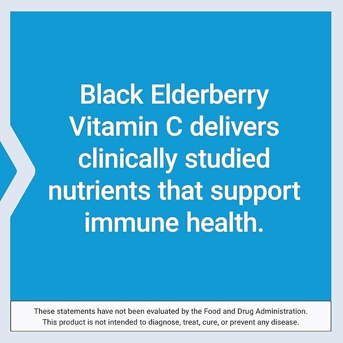 Life Extension Black Elderberry + Vitamin C, Everyday Immune Support from Elderberry & Vitamin C, Gluten Free, Non-GMO, Vegetarian, 60 Capsules