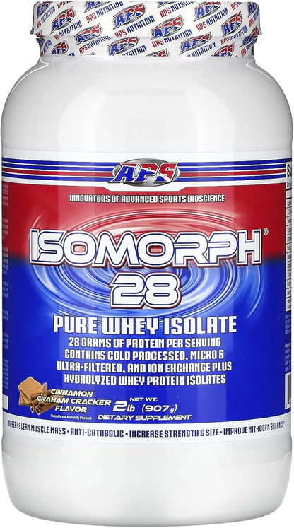 APS Nutrition Isomorph Protein Powder Supplement | Whey Protein Isolate | Ultra- Filtered | 28g Protein | Cinnamon Graham Cracker, 2 Pound (Pack of 1)