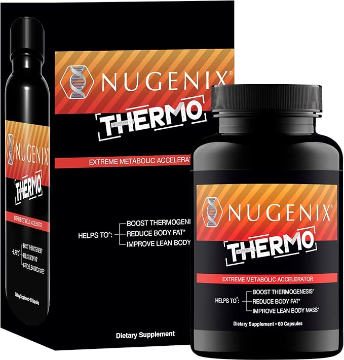 Nugenix Thermo - Thermogenic Fat Burner Supplement Pills for Men, Extreme Metabolic Accelerator, 60 Count