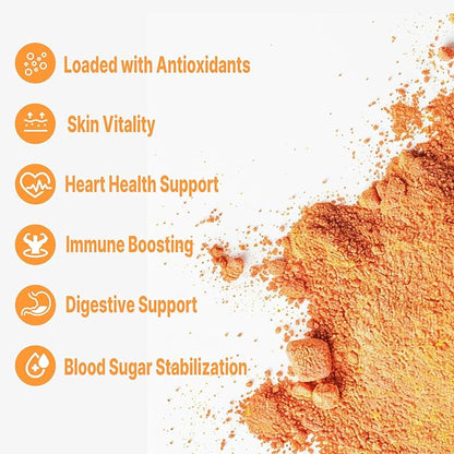 UNLEASH'D ORGANIC Organic Goji Berry Juice Powder 16 oz 100% Pure Natural Green Food, Rich in Antioxidants and Multivitamins, Boosts Immune System, Supports Eye Health, Promotes Skin Health