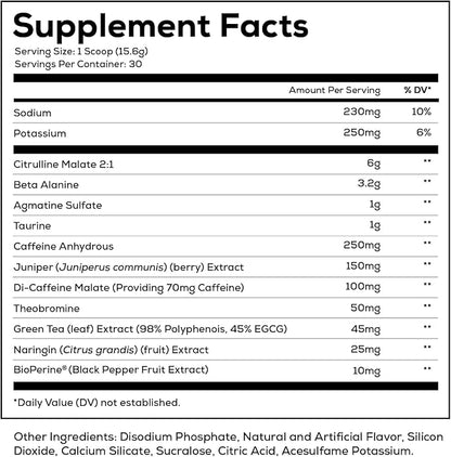 REDCON1 Total War Pre Workout Powder, Cali Splash - Fast Acting Caffeinated Preworkout for Men + Women with Beta Alanine - Contains Citrulline Malate for Increased Pump, Blood Flow (30 Servings)