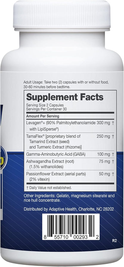 Instaflex PM Nighttime Joint Support with Levagen, Tamaflex, GABA, Ashwagandha, Passionflower Extract, Mobility, Sleep Support - 60 Capules