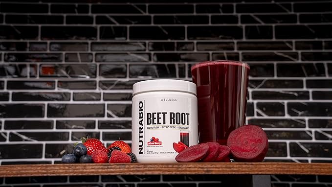 NutraBio Organic Beet Root Powder Superfood with Nitrates and Antioxidants - Super Beets- Supports Performance, Circulation, Blood Flow, and Overall Health - Non-GMO, Vegetarian, 30 Servings