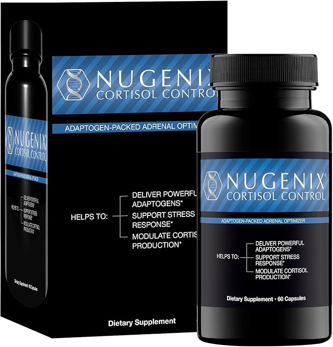 Nugenix Cortisol Control - Cortisol Manager and Adrenal Support Supplement for Men, 60 Capsules