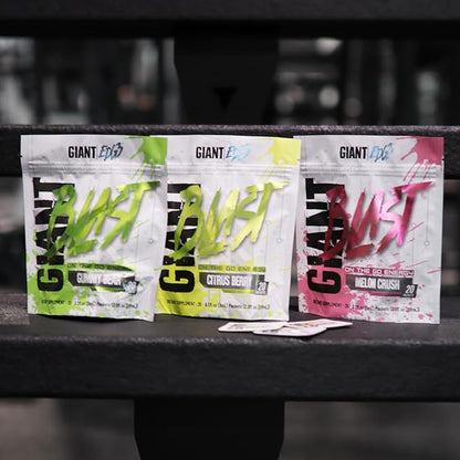 Giant Edge Series Giant Blast - On the Go Energy Formula, Caffeinated Energy Shot with Glycerol and Nootropics for Energy & Endurance (Citrus Berry, 20 Pack)