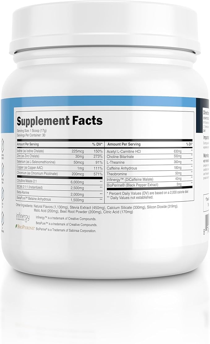 Transparent Labs Lean Pre-Workout - Body Recomposition Pre Workout for Men and Women with Acetyl L-Carnitine, Beta Alanine Powder, & PurCaf Organic Caffeine Powder - 30 Servings, Fruit Punch