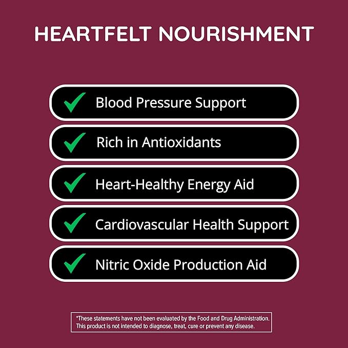 Organic Beet Root Capsules [1,300mg Superfood] - Blood Pressure Support Supplements, Beet Root Powder - Nitric Oxide Supplement, Blood Flow & Blood Circulation | Antioxidant, Brain Food | Vegan, 60 Ct