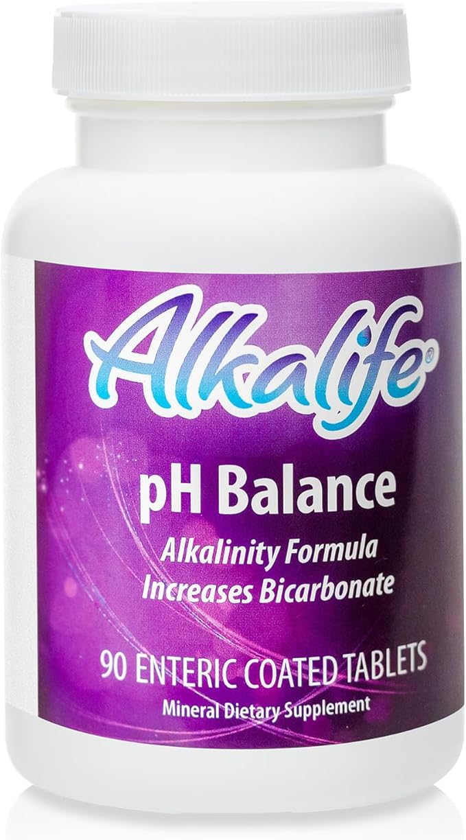 Alkalife pH Balance Tablets | The First Patented Tablets That Neutralize Acid & Balance pH for Immune Support, Peak Performance, Detox, Overall Wellness – 90 Tablets