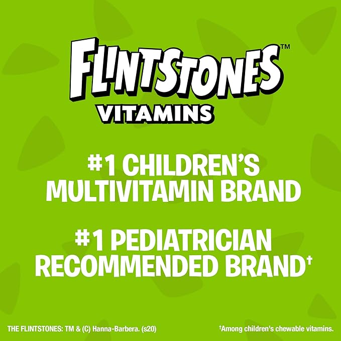 Flintstones Sour Gummies Kids Vitamins, Gummy Multivitamin for Kids with Vitamins A, B6, B12, C, D & more, 180ct (Pack of 2)