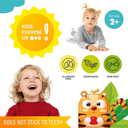 DR. MORITZ Vitamin D Gummies for Kids & Adults 2000 IU - High-Absorption Natural Vitamin D3 Chewable Gummy Supplements 1000IU - Vegetarian Gelatin-Free Immune Support Vitamins for Children (120 Count)