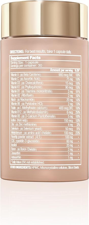 Her Daily Multi Body & Brain Booster – Multivitamin for Energy, Mental Clarity & Wellness with B6, D3 & Zinc – Vegan, Soy Free, Sugar Free, 30 Capsules