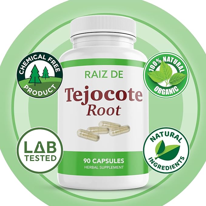 Tejocote Root Premium Herbal Supplement - Natural and Healthy Detox Supplements - 90 Tejocote Root en Forma de Capsulas