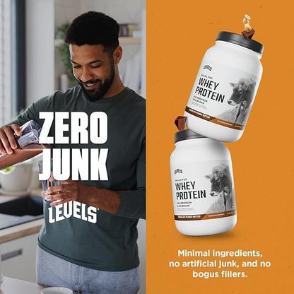 Levels Grass Fed Whey Protein Powder, No Artificials, 24G of Protein, Chocolate Peanut Butter, 2LB