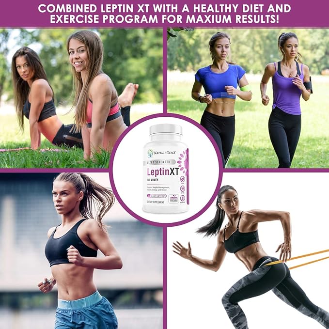 LeptinXT - Leptin Supplements for Weight Loss for Women, Healthy Fat Burner Pills, Advanced Strength Fat Burners for Women Weight Loss, Ideal Womens Fat Burner & Diet Pills, 60 Ct.