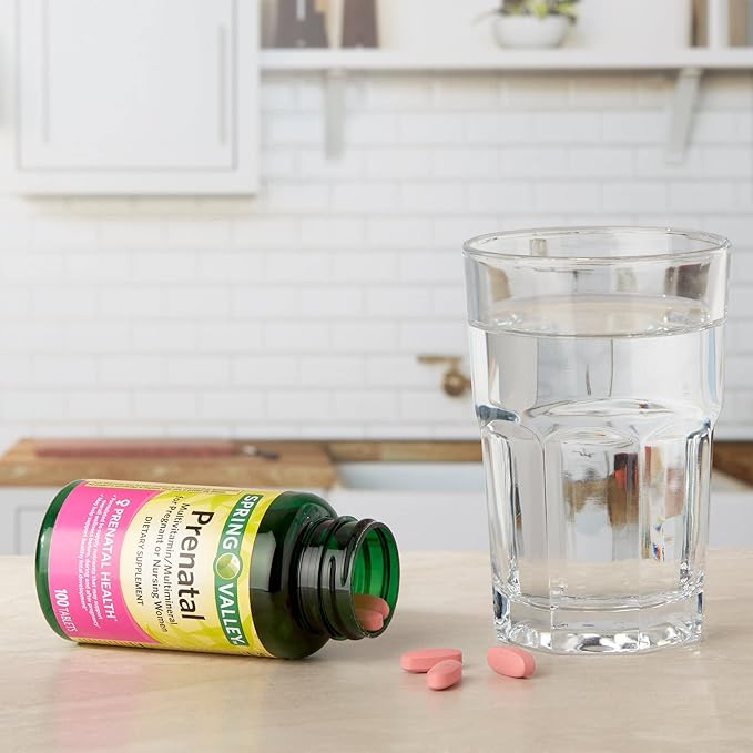 LUAL Spring Valley Prenatal Multivitamin | Prenatal Vitamins for Women | Pregnancy Must Haves Folate Supplement | 100 Tablets | Bundle 45 Diabetes Decoded