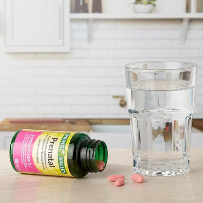 LUAL Spring Valley Prenatal Multivitamin | Prenatal Vitamins for Women | Pregnancy Must Haves Folate Supplement | 100 Tablets | Bundle 45 Diabetes Decoded