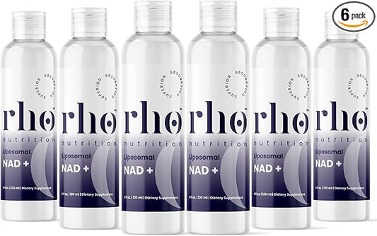 Liposomal NAD+ (6 Pack) - Ultra High Absorption Liquid NAD+ Supplement - NMN or Nicotinamide Riboside Alternative - Supports Cellular Longevity, Healthy Aging, Energy and Metabolism