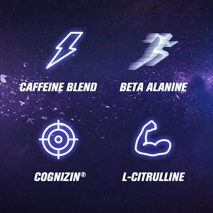 Jacked Factory X John Wick - Wick Mode Pre Workout Powder - Intense Energy, Battle-Ready Focus, Unstoppable Commitment, and Sheer Will - 40 Servings, Baba Yaga Blue Raz