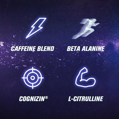 Jacked Factory X John Wick - Wick Mode Pre Workout Powder - Intense Energy, Battle-Ready Focus, Unstoppable Commitment, and Sheer Will - 40 Servings, Baba Yaga Blue Raz