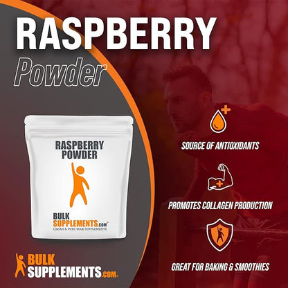 BulkSupplements.com Raspberry Powder - Antioxidant Powder - Dried Raspberries Powder - Raspberry Fruit Powder - Raspberry Flavoring Powder - Dried Fruits Powder (5 Kilograms - 11 lbs)
