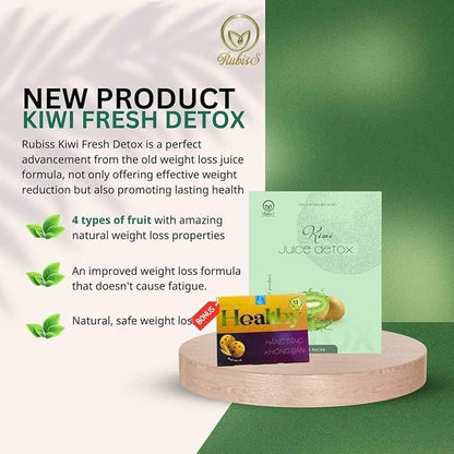 Generic Combo RubisS Detox - Kiwi Flavor (12 packs plus 1 box of Cereals Cookies), medium, green