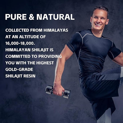 Shilajit Pure Himalayan Organic Shilajit Resin - Gold Grade 100% Pure Shilajit for Men & Women | with Fulvic Acid & 85+ Trace Minerals