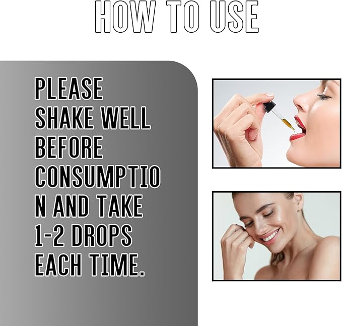 GLP-1 Liquid Men for Women Supplement Drops - 1 Fl Oz