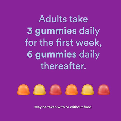 SmartyPants Fiber Supplement & Multivitamin for Men & Women: Multivitamin Fiber Gummies with Vitamin D3, C, Vitamin B12, B6, Vitamin A, K & Zinc, Omega 3 Fish Oil (EPA/DHA), 180 Count (30 Day Supply)