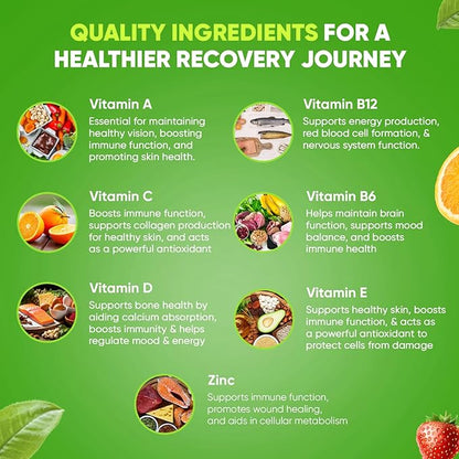 BariSlim Bariatric Chewable Multivitamin Gummies - Specially Formulated Gummy Vitamin for Patients After Weight Loss Surgery - Easy to Digest & Great Tasting Fruit Flavors | 90 Fruit Chews