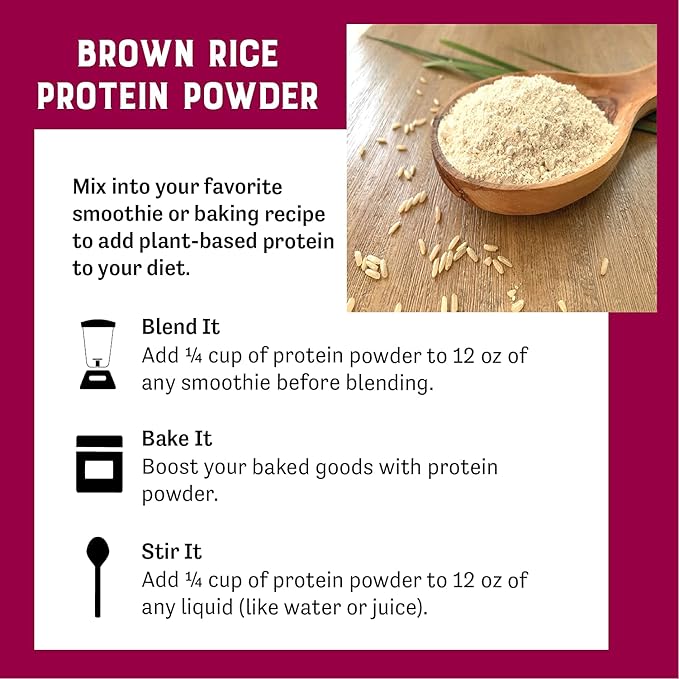 Judee’s Brown Rice Protein Powder (80% Protein) 3 lb - 100% Non-GMO and Sprouted - Dairy-Free and Keto-Friendly - Gluten-Free and Soy-Free - Plant-Based Protein