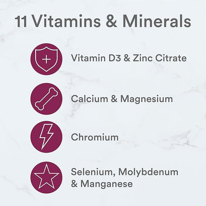 SmartyPants Kids Mineral Chews: Magnesium Citrate & Calcium Supplement with Vitamin D3, Vitamin C, Vitamin K2, Zinc & Selenium for Immune Support, 60 Count (30 Day Supply)