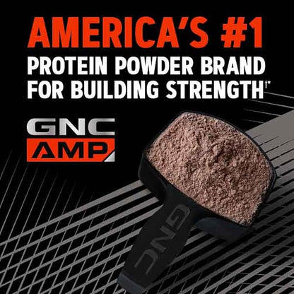 GNC AMP Wheybolic Whey Protein Powder Isolate with BCAA | Targeted Muscle Building and Workout Support Formula | Gluten Free | Chocolate Fudge | 10 Servings