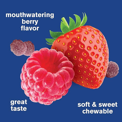 Zinc Gummies 50 mg - Supports Healthy Immune Function and Antioxidant Health - Natural Berry Flavor - Gluten-Free, GMO-Free - Chewable Gummy Dietary Supplement - 60 Gummies