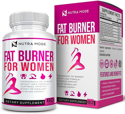 Natural Weight Loss Pills for Women-Best Diet Pills that Work Fast for Women-Appetite Suppressant-Thermogenic Belly Fat Burner-Carb Blocker-Metabolism Booster Energy Supplements -60ct