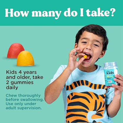 OH MY VIT! para Kids Gummy Multivitamin with Probiotics & Prebiotics, Tropical Fruit Flavor for Children Ages 4+, 60 Count