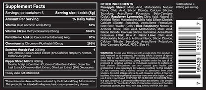 JNX SPORTS The Ripper! Fat Burner - Sample Variety Pack 5 x 8g Sticks | Super Thermogenesis, Appetite Control & Extreme Energy for Men & Women