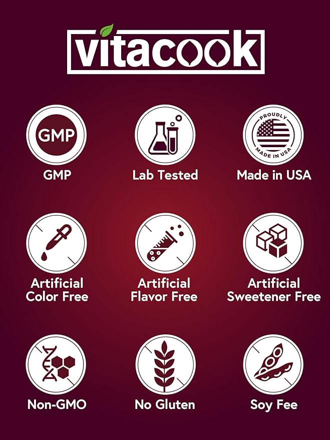 Iron Supplement for Women Men | High Potency Iron 65mg with Vitamin C 250mg | Stomach Friendly Iron Pills for Red Blood Cell & Immune Support | Vegan, Non-GMO & Gluten Free | 120 Iron Tablets