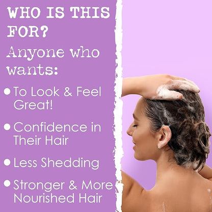 Rice Water Shampoo Bar for Hair Growth, Strengthening, Moisturizing. Eco Friendly, Vegan, USA Made. Color Safe, pH Balanced. No Harsh Chemicals or Plastic. Higher Concentration Than Liquid