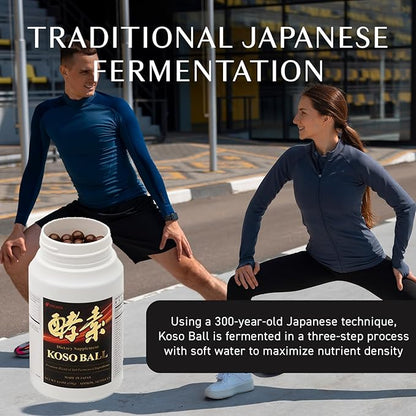Umeken Koso Ball Infused with Pure 160 Fermented Ingredients, Japanese Supplements for Overall Wellness & Balanced Nutrition, Small 1 Pack, 342 Pieces